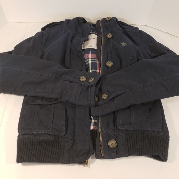 Abercrombie Kids Navy Coat size XL - Picture 2 of 5
